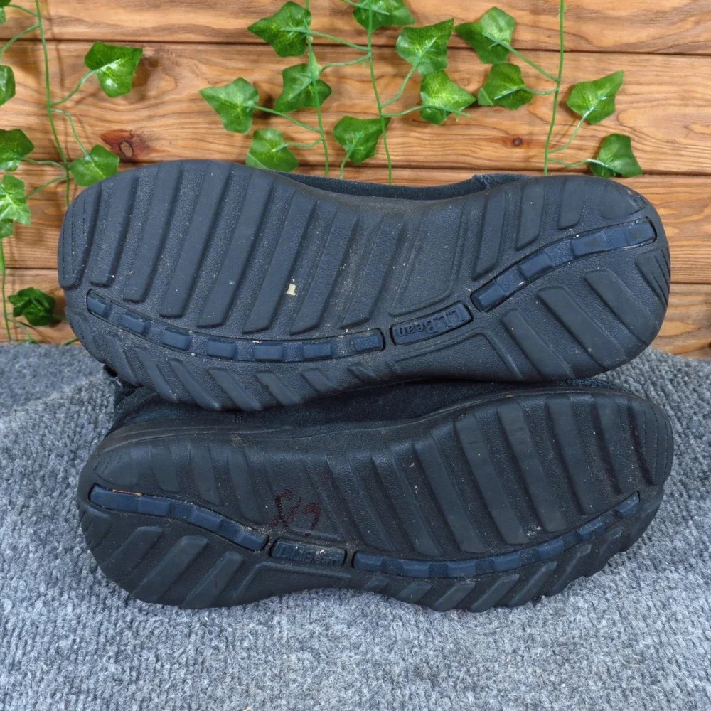 L.L. Bean Primaloft Women Winter Boots Sz 6.5 Wide Snow Cold Weather Black Suede